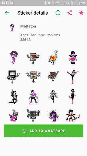 Undertale Stickers For WhatsApp screenshot 7