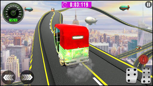 Freaky Tuk Tuk Rickshaw Stunt Driver : Sky Climb screenshot 3