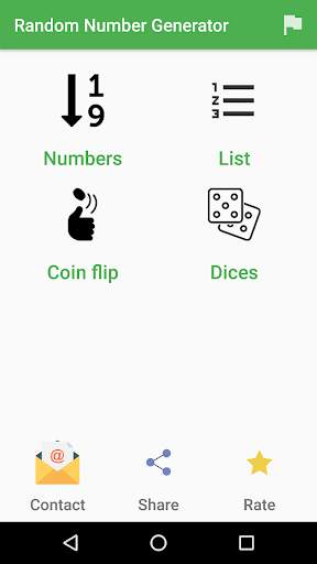 Random number generator - Coin Dice screenshot 1