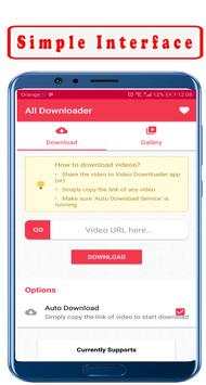 All Downloader 2020: Dowload Videos Easily screenshot 1