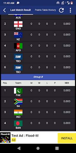 I.P.L Points Table Cricket screenshot 4