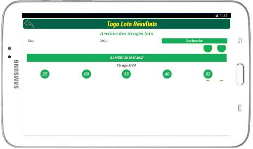 Loto Resultats du Togo 8 تصوير الشاشة