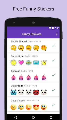 Funny Sticker Packs - WAStickerApps स्क्रीनशॉट 1