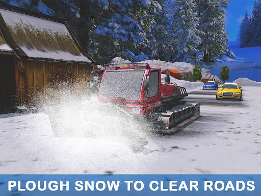 Excavator Pull Tractor: City Snow Cleaner screenshot 9
