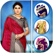 Fashion : Women Fancy Saree Art Photo Editor icon