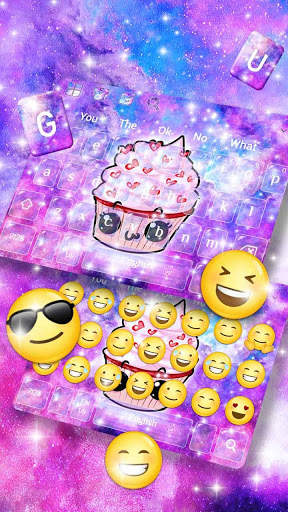 Galaxy Cake Keyboard screenshot 2