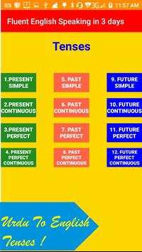 Fluent English Speaking in 3 Days Urdu To English screenshot 3