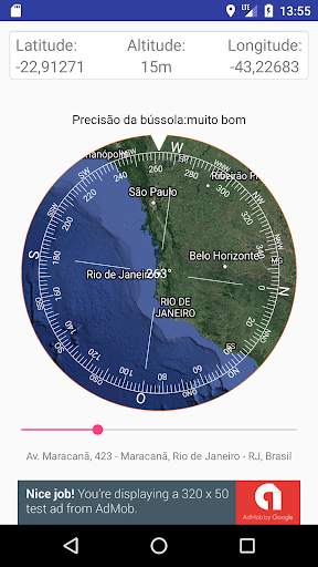 Bússola PRO - A bússola com mapa de satélite screenshot 3