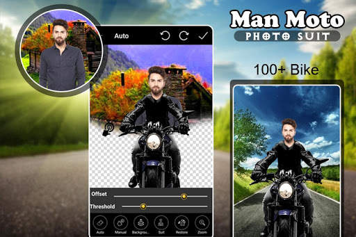Man Bike Photo Suit Editor 1 تصوير الشاشة