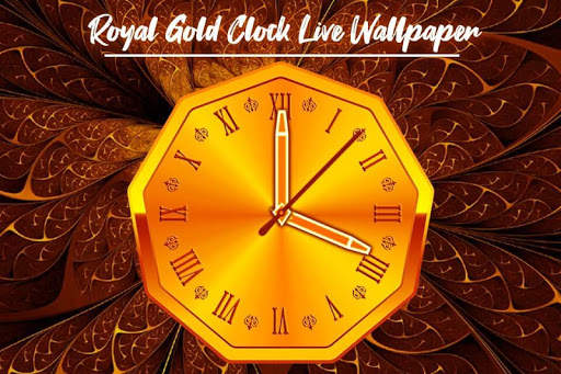 royal gold clock live wallpaper offline screenshot 4