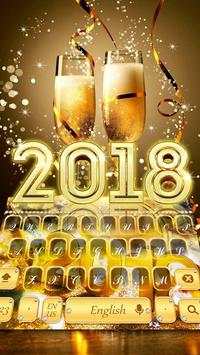 Happy New Year 2018 keyboard screenshot 2
