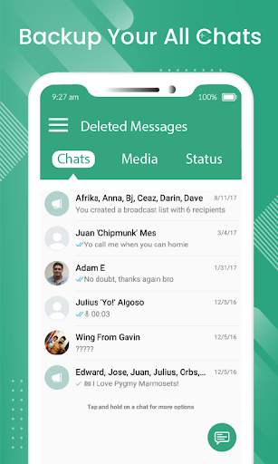 wamr: Recover Deleted Messages & Status Saver स्क्रीनशॉट 6