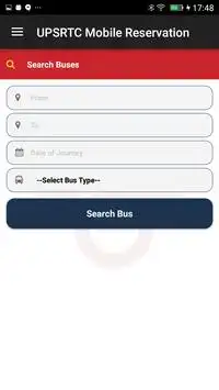 UPSRTC Mobile Reservation App screenshot 2