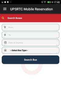UPSRTC Mobile Reservation App screenshot 2