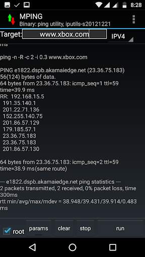 Ping screenshot 2