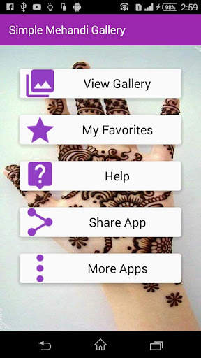 Simple Mehandi Designs Gallery screenshot 1