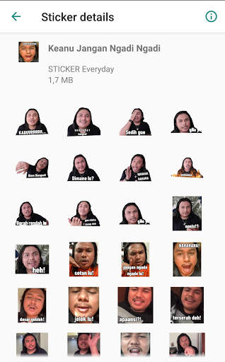Funny Sticker Keanu Agl - WAStickerApps screenshot 6
