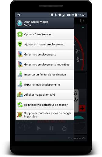 Compteur de vitesse GPS (Dash Speed View) скриншот 2