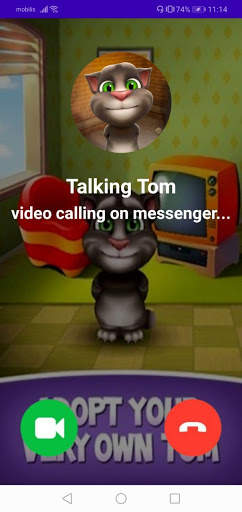 Cat Tom Fake Video Call (Prank) screenshot 3