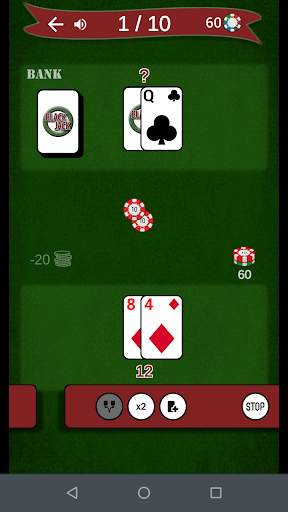 BlackJack: card game screenshot 2
