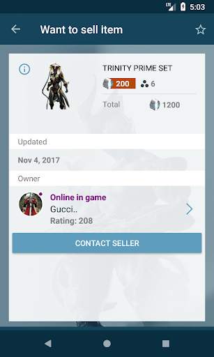 Market for Warframe - warframe screenshot 6