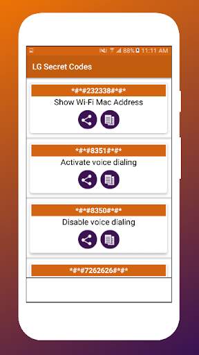 Secret Codes for LG Mobiles screenshot 3