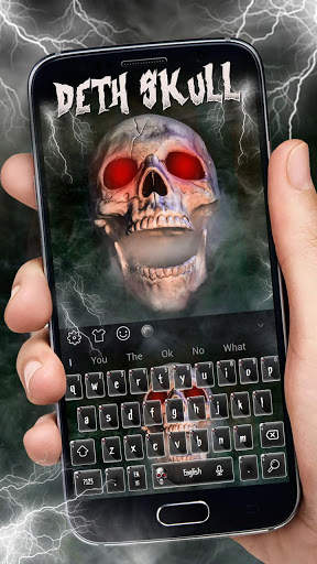 Horror Death Skull Keyboard Theme screenshot 1