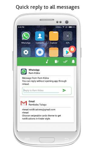 Bubble Pro - Notifications in bubble screenshot 1
