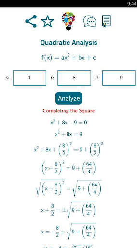 Quadratic Analysis screenshot 6