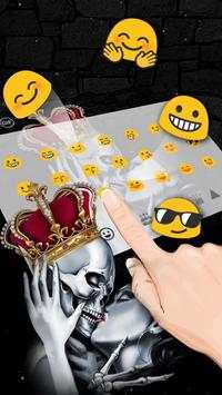 Nữ hoàng Skull Bàn phím Chủ đề screenshot 2