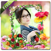 Flower frame photo editor icon