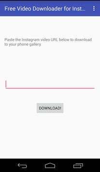 Video Downloader for Instagram screenshot 1
