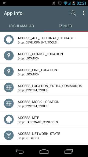 App Info screenshot 2