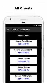 Cheat Guide GTA 4 (GTA IV) screenshot 1