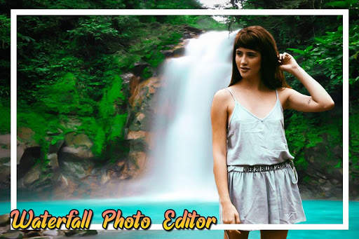 Waterfall Photo Frame : Cut Paste Editor 2 تصوير الشاشة