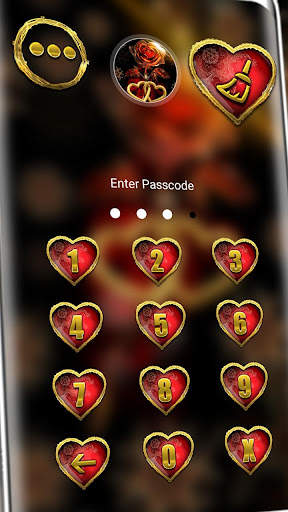 Golden Heart Rose Theme screenshot 5
