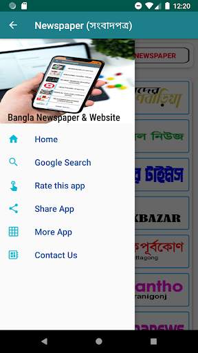 Newspaper & Website screenshot 1