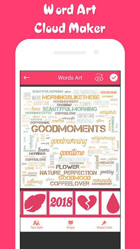 Word Art Cloud Maker : Word Collage Maker screenshot 4
