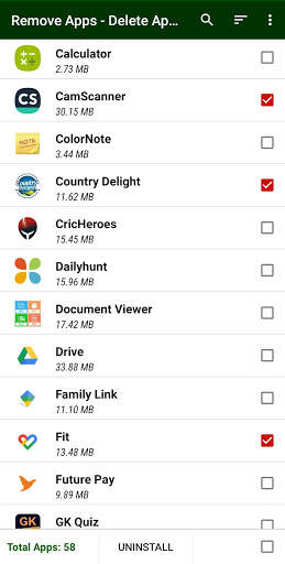 Remove Apps - Delete Apps - Uninstall screenshot 1