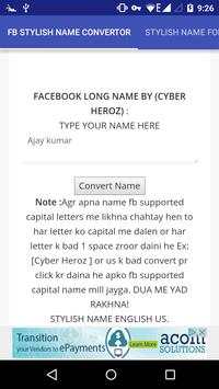facebook stylish name convertor screenshot 2