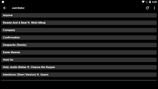 Justin Bieber Song & Lyrics screenshot 10