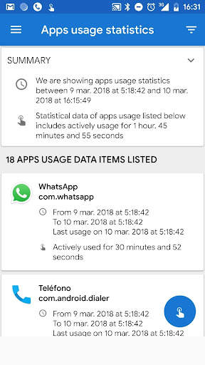 Phone Usage Monitor 1 تصوير الشاشة