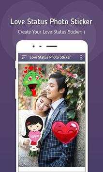 Love Status Photo Sticker 1 تصوير الشاشة