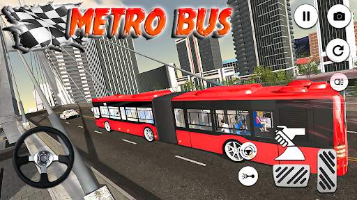 Metro Bus Driving Games 3D : Modern Bus driver screenshot 2