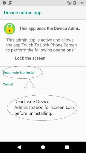 Touch To Lock Phone Screen screenshot 3