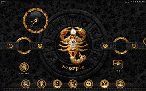 TSF NEXT ADW Nova LAUNCHER GOLD PEARL ZODIAC THEME screenshot 14