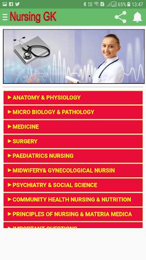 Nursing GK B.Sc GNM ANM NCLEX скриншот 3