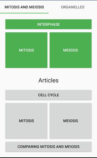 Mitosis, Meiosis and Organelles screenshot 1