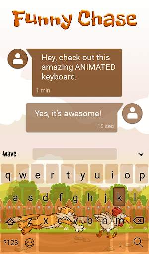 Funny Chase Animated Keyboard screenshot 3