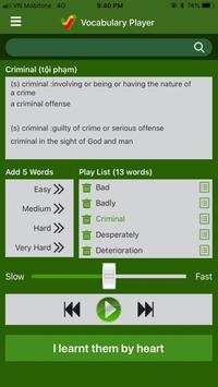 Vocabulary Player 5 تصوير الشاشة